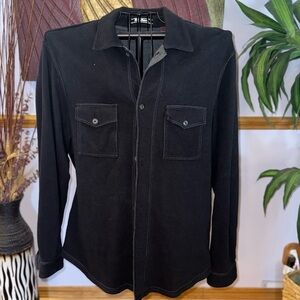Tommy Bahama Black Shirt Jacket